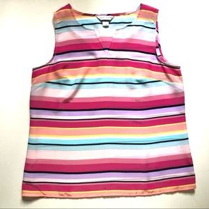 Women’s Sleeveless Striped Top, SZ M, Like New